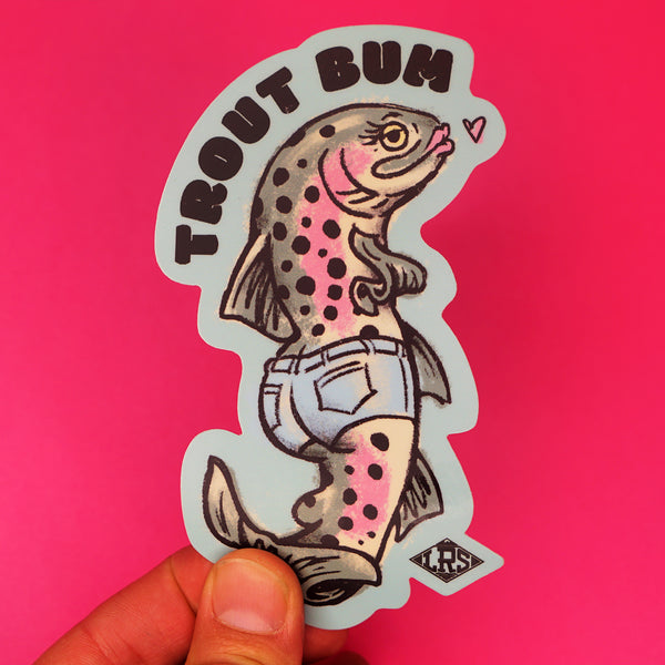 Lady Trout Bum Decal