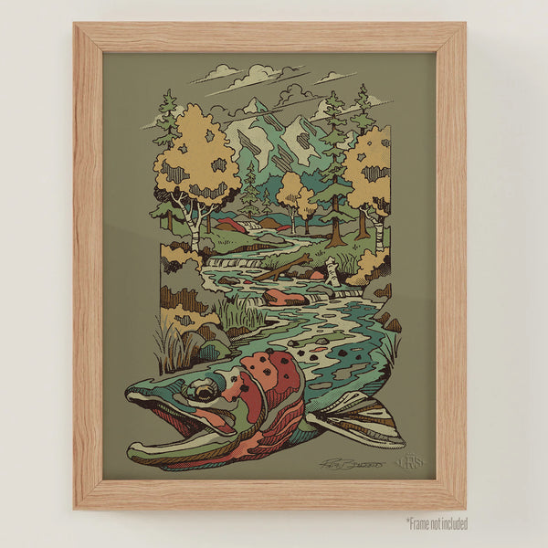 Cutthroat Trout Waters 2.0 Print