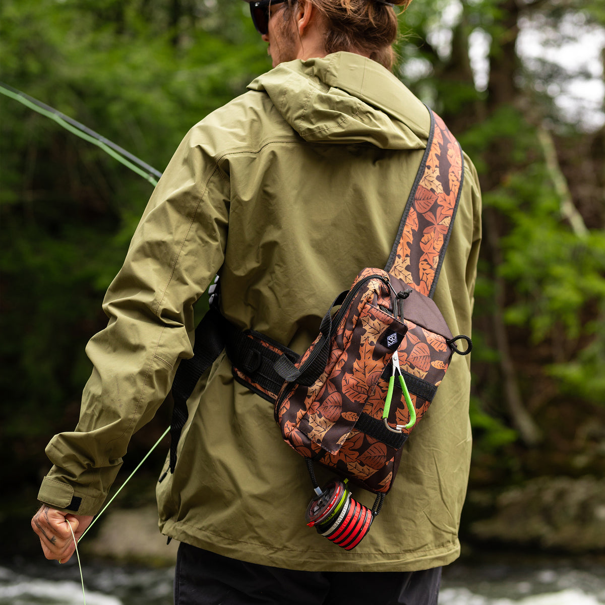 Trout Leaf Sling Pack Lakes Rivers Streams trout-leaf-sling-pack-lakes-rivers-streams
