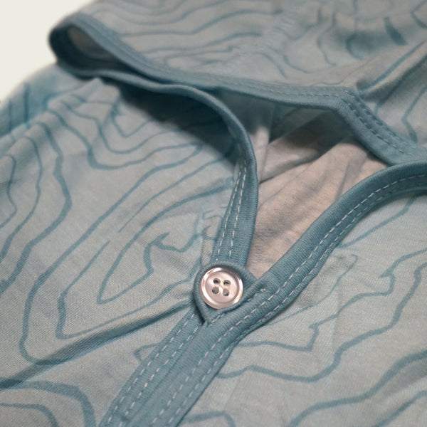 Trout Topo | Heathered UPF Hoodie