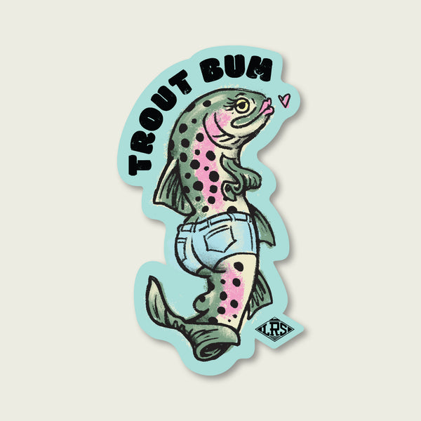 Lady Trout Bum Decal