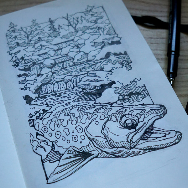 Brook Trout Waters | UPF Hoodie