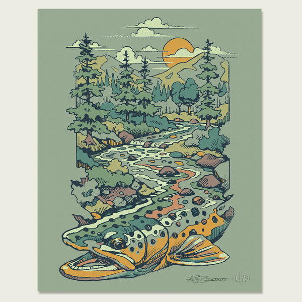 Brown Trout Waters 2.0 Print