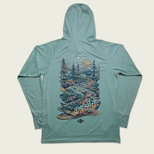 Brown Trout Waters | UPF Hoodie