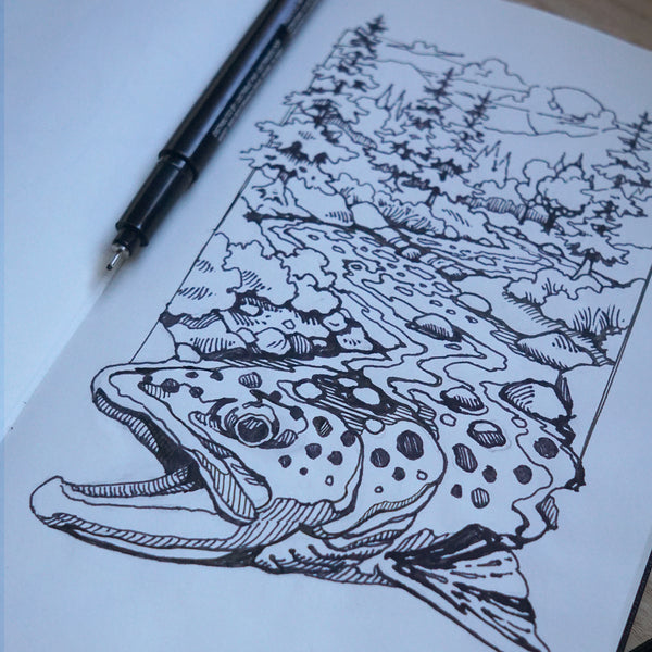 Brown Trout Waters | UPF Hoodie