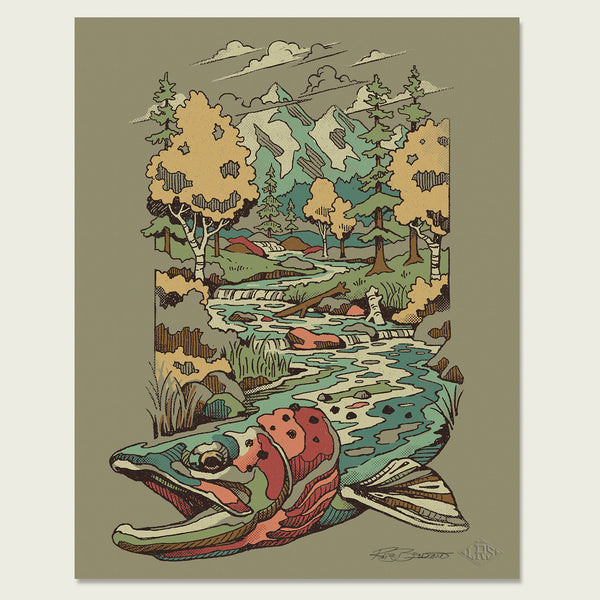 Cutthroat Trout Waters 2.0 Print
