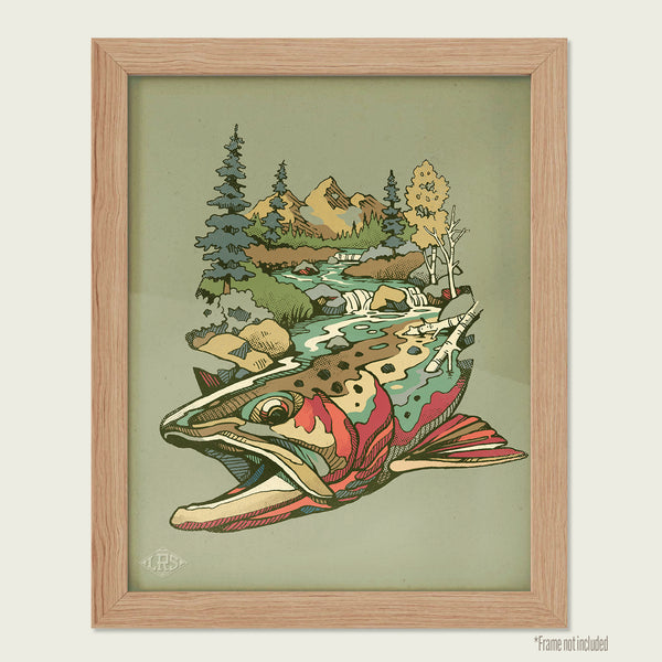 Cutthroat Waters Print