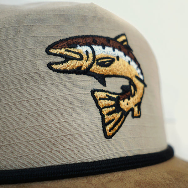 Jumping Brown Trout Hat