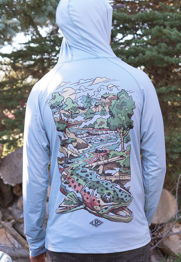 Rainbow Trout Waters | UPF Hoodie