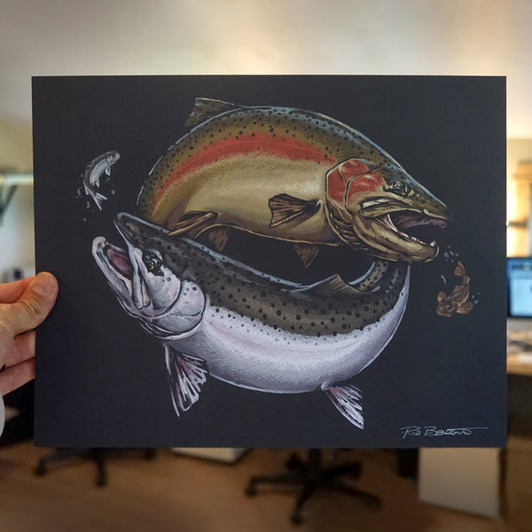 Steelhead Cycle Print