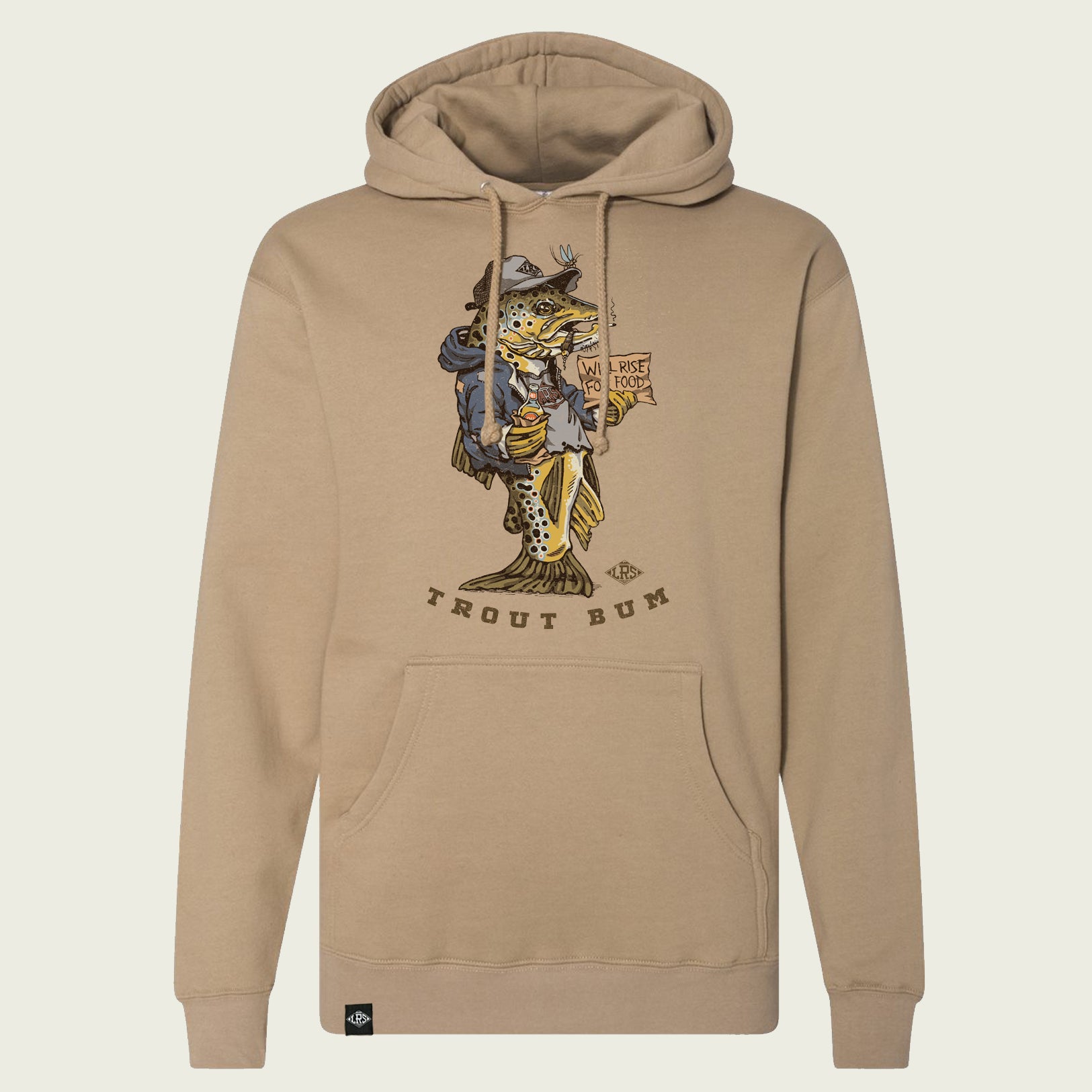 Men's Cold Lake Trout Hoodie : Weaver's Bent Rods Apparel