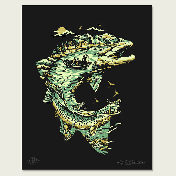 Troutscape Print