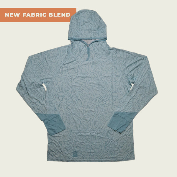 Trout Topo | Heathered UPF Hoodie