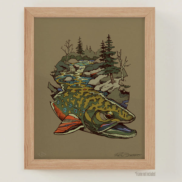 Brook Trout Waters Print