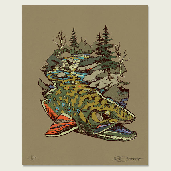 Brook Trout Waters Print