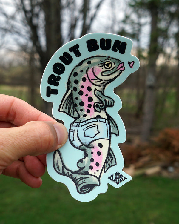 Lady Trout Bum Decal