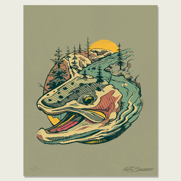 Steelhead Waters Print