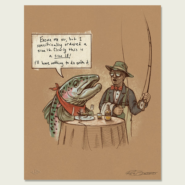 Trout Snob Dry Fly Print