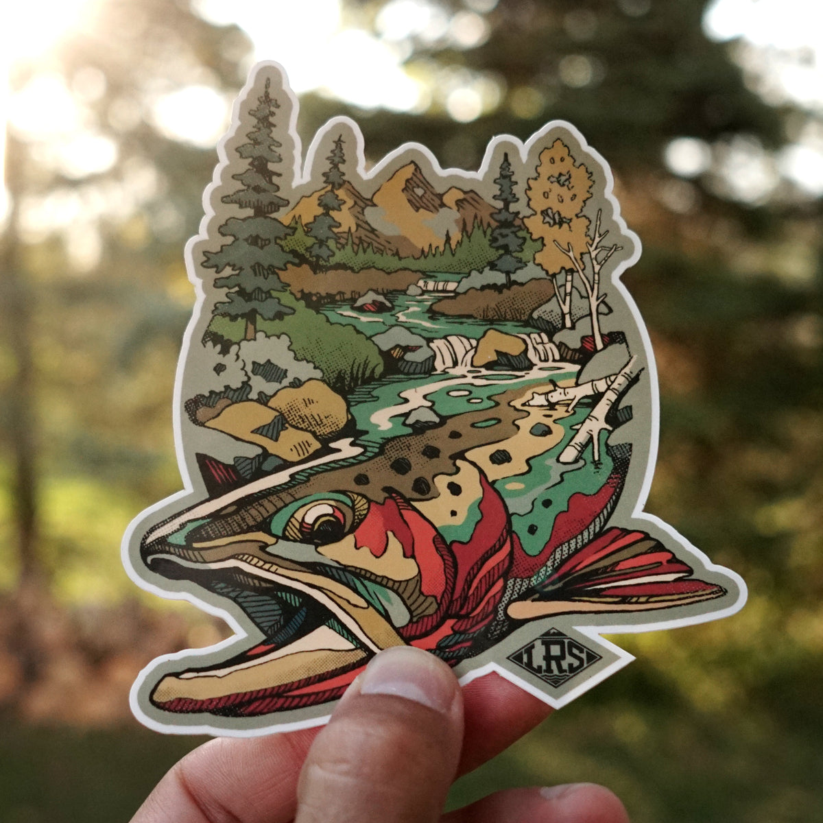 Cutthroat Trout Waters Fishing Decal | Fishing Art Apparel | Lakes ...