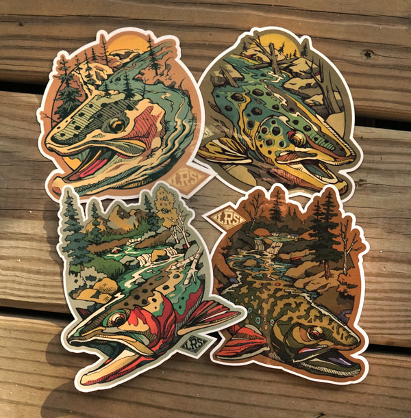 Trout Water Decal Pack