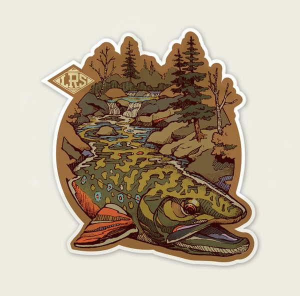 Brook Trout Waters Decal