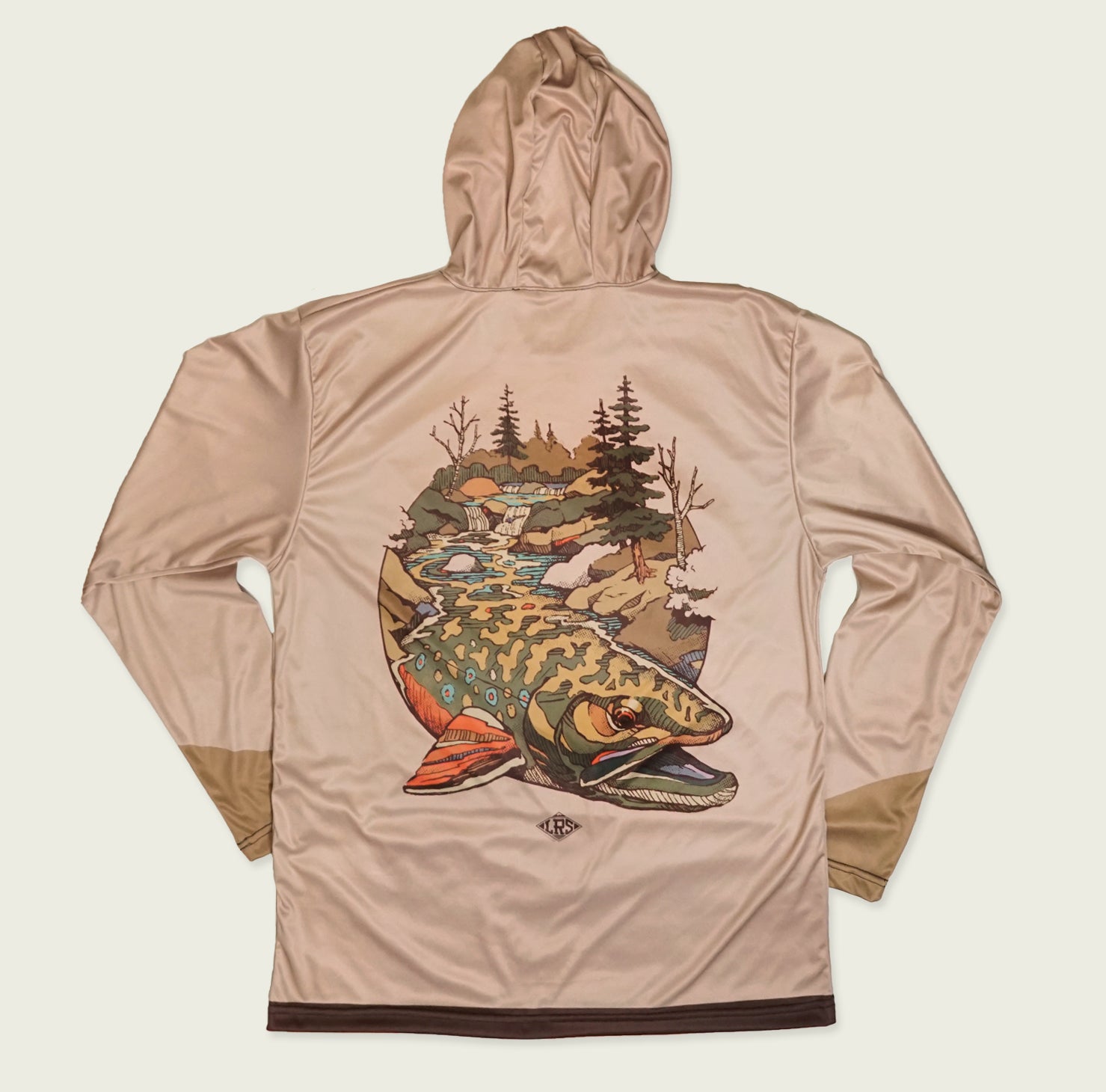 Brook Trout Waters | UPF Hoodie Small