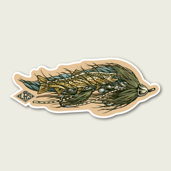 Brown Trout Streamer Decal