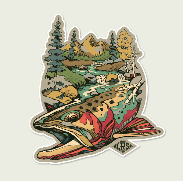 Cutthroat Trout Waters Decal