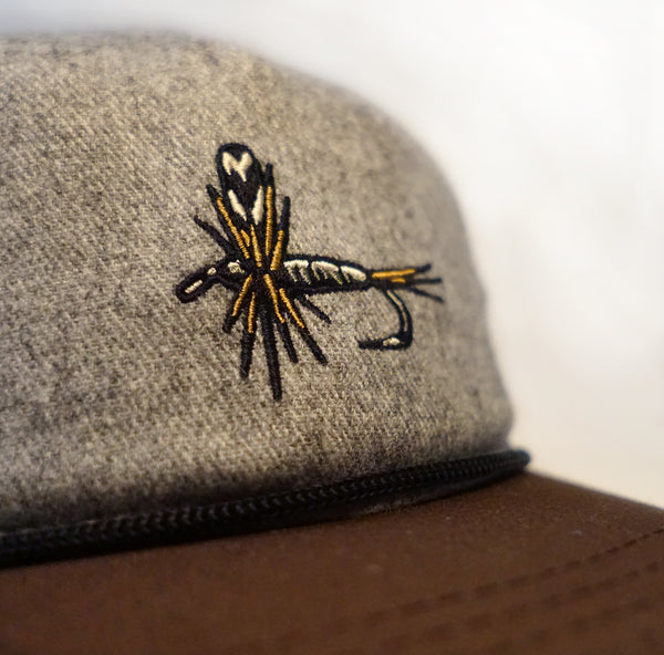 Dry Fly Hat  Gray Flannel – Lakes Rivers Streams
