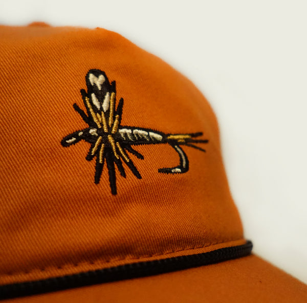 Dry Fly Hat | Orange Mesh Back