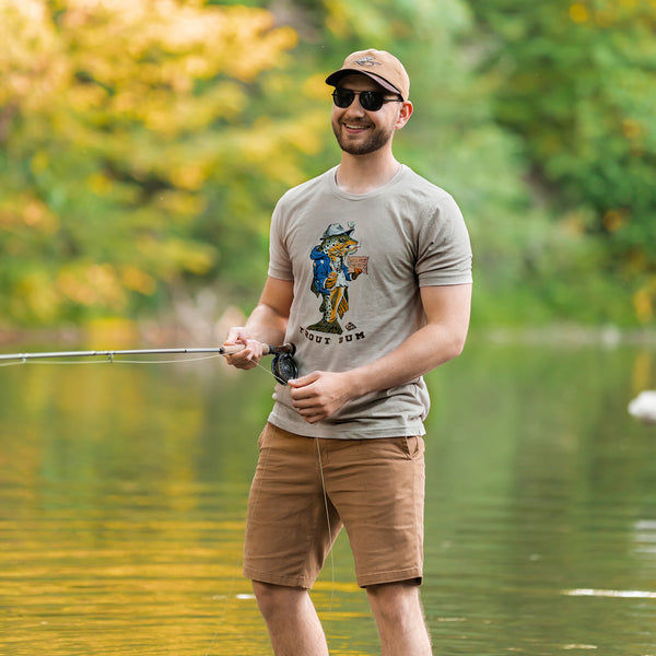 Trout Bum Tee – Lakes Rivers Streams