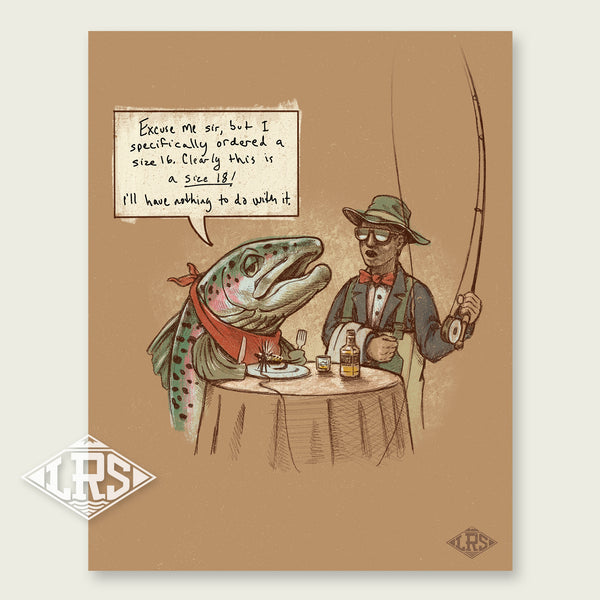 Trout Snob Dry Fly Print