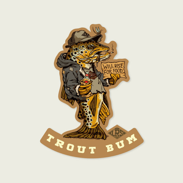 Trout Bum Decal